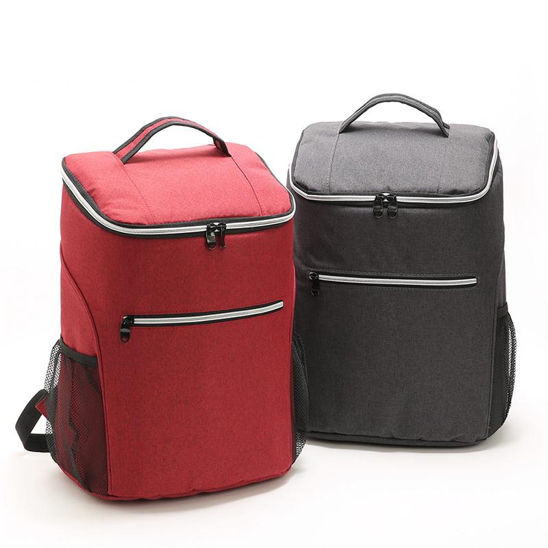 Einfarbige Kühler-Rucksack-Taschen, isolierte Tasche mit wasserdichtem PEVA-Material