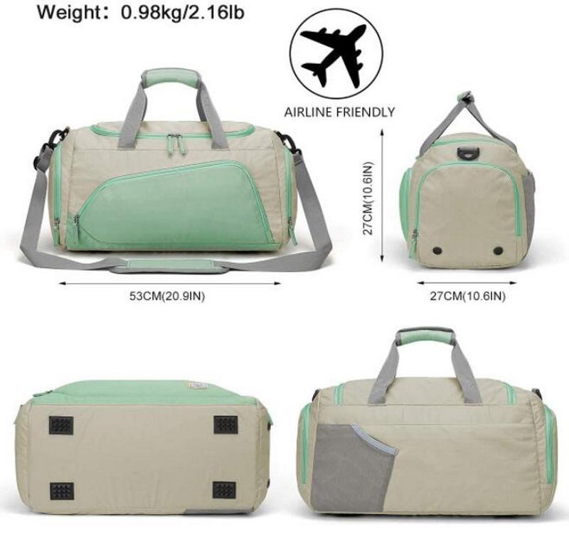 Massenhersteller Custom Duffel Bags Gym Sport Frauen Weekend Duffle Bag Women Overnight Carry On Bag