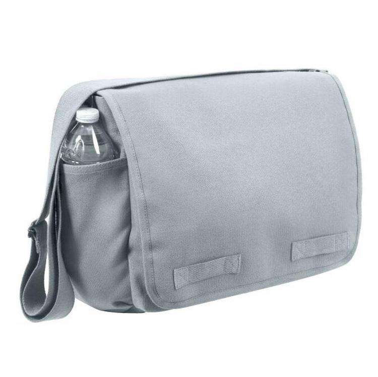 Custom Durable Leisure Plain Canvas Soft Crossbody Laptop Messenger Bag für Männer Schulter