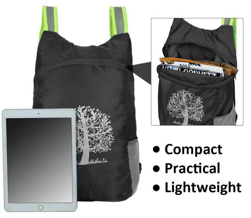 Maßgeschneiderter wasserdichter Reise-Sport-Picknick-Unisex-leichter gefalteter Rucksack-faltbarer Rucksack-Tagesrucksack-Tasche