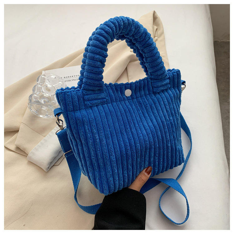Weibliche Cord Designer Einkaufstasche Frauen Schulter Messenger Handtasche Handytasche Soft Shopping Shopper Bag Geldbörse