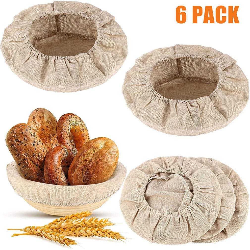 Custom Cotton Round Brot Proofing Wiederverwendbare Schüsselabdeckung Backkorbabdeckung für Lebensmittel