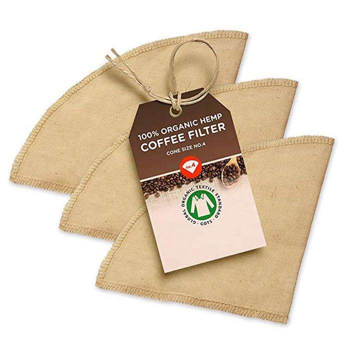 LFGB 100 % GOTS Bio-Baumwoll-Jute-Kaffeefilter Kundenspezifisch recycelte nachhaltige wiederverwendbare Baumwoll-Hanf-Stoff-Kaffeefilter
