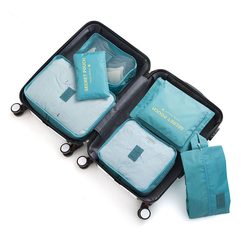 benutzerdefinierte 7-teilige Verpackungswürfel für die Reise Faltbarer Reiseveranstalter-Verpackungswürfel für Männer und Frauen