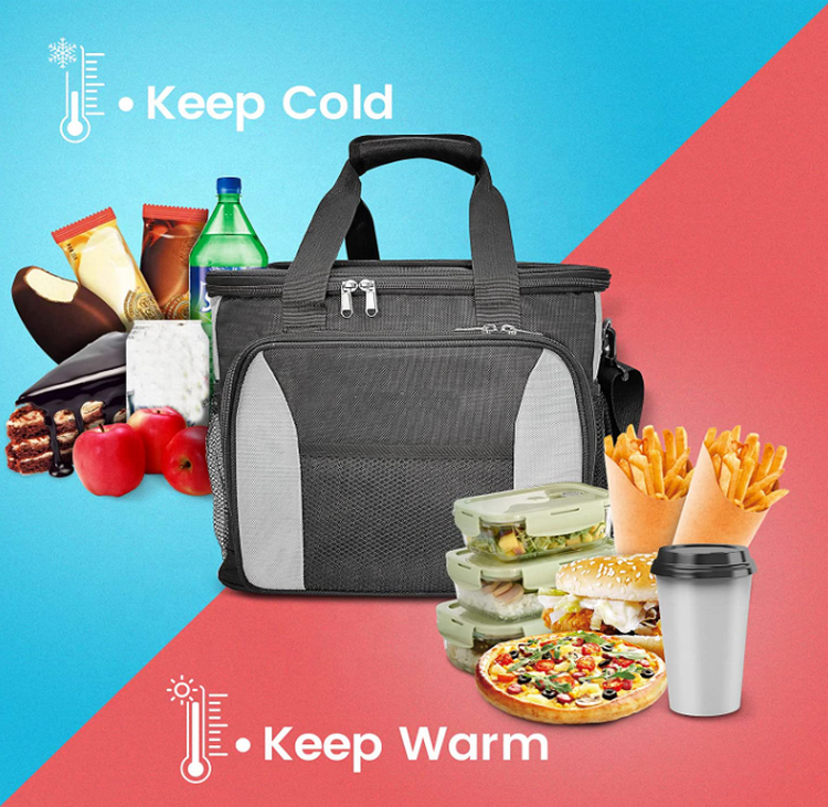 Großer Raum wasserdichter strapazierfähiger Stoff Strand Bier Getränke Kühltasche Reise Picknick Isolierung thermische Lebensmittel Kühltasche