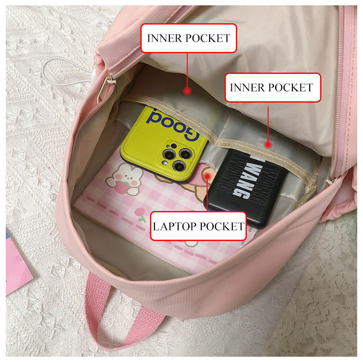 individueller recycelter Schulrucksack für Jungen und Mädchen, leichter kleiner Reiserucksack