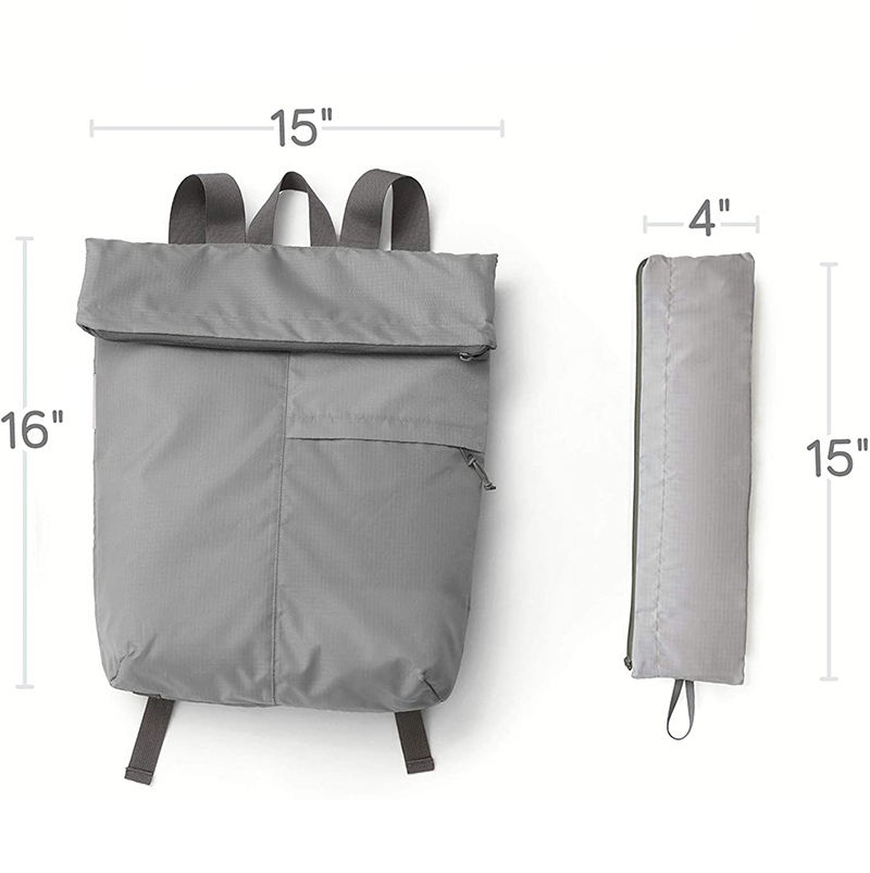 Wasserabweisender faltbarer Reiserucksack, individuell faltbarer Rucksack, zusammenklappbarer Rucksack, ultraleichter, verstaubarer Rucksack
