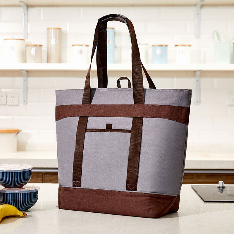 2022 maßgeschneiderte Lunch-Kühltasche Oxford-Stoff dicke Kühltasche isolierte Mode-Aluminiumfolie mit Handtrage-Kühltaschen