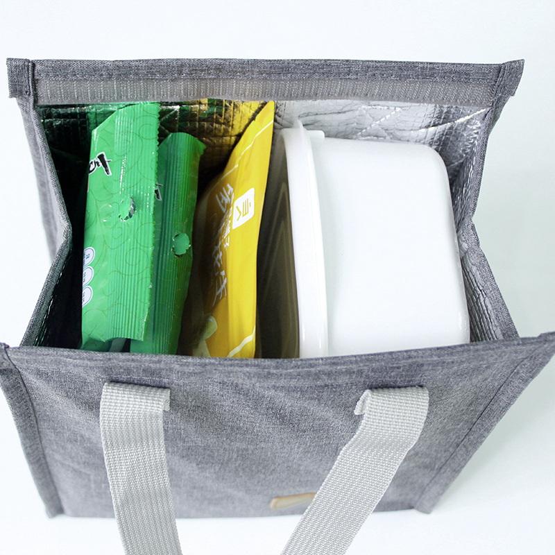 Guter Preis Kleines benutzerdefiniertes Logo Isolierte Mittagessen Lebensmitteltasche Aluminiumfolie Kühler Thermische Reißverschlusstaschen für Schulkinder