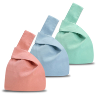 Eco Friendly Mini Portable Wrist Pouch Bag Japanese Kimino Wrist Bag Pouch Knot Closure Wristlet Bag for Women