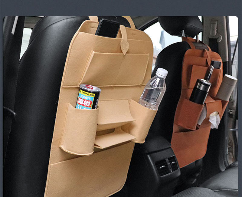 Auto-Kinder-Rücksitz-Organizer und Baby-Autositz-Organizer Sitzlehnen-Aufbewahrungstasche Auto-Kopfstützen-Rücksitz-Organizer mit Getränkehaltern
