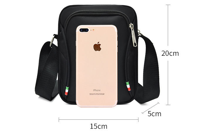 Sport Freizeit Navy Mini Messenger Umhängetasche Handytasche Custom Logo Polyester Small Sling Umhängetasche für Herren
