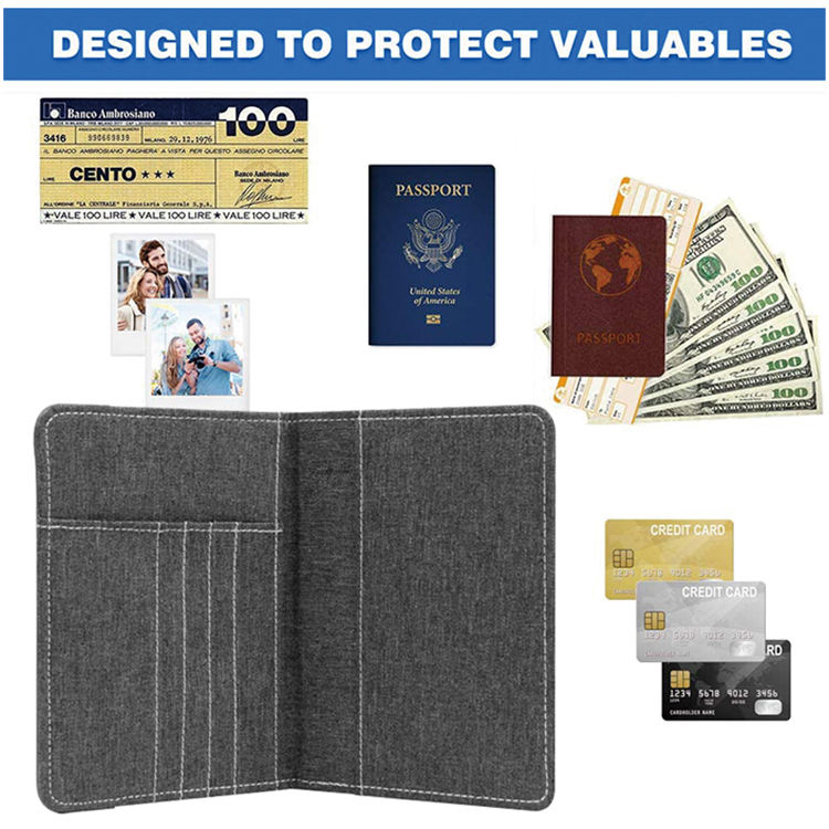 Custom Travel Business Trip Organizer Pouch Herren Luxus Leder Kreditkarteninhaber Passport Wallet