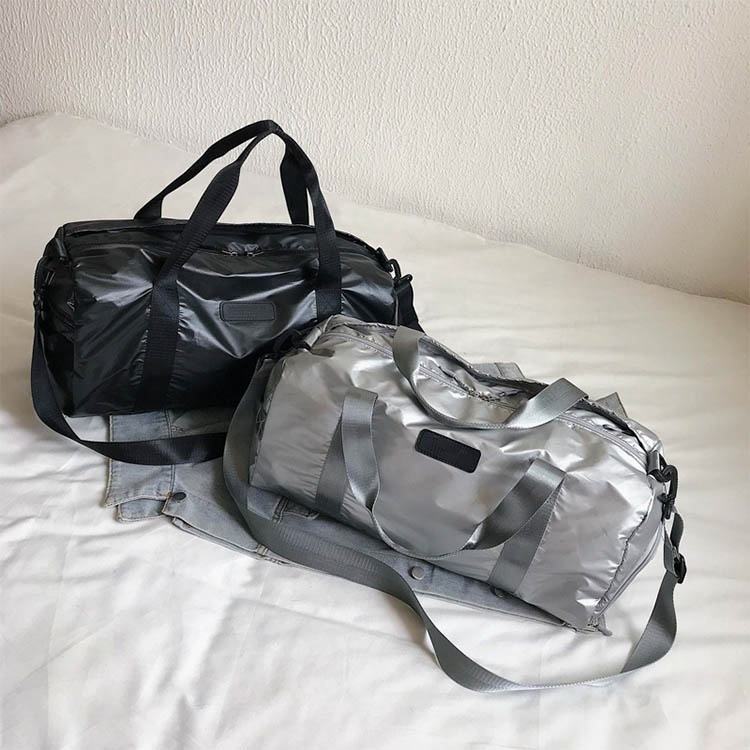 Tragbare große Kapazität Frauen Reise Sport Seesack Tragetasche Schulter über Nacht Wochenende Tasche Gym Tote Bag