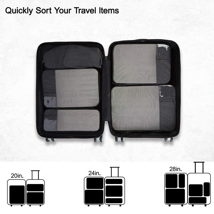 tragbare herrenkompressionskoffer gepäck tuch verpackungswürfel outdoor erweiterte tragbare reisegröße unterwäscheorganisator