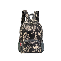 Multifunktionaler, individuell bedruckter, umweltfreundlicher, faltbarer Damen-Reiserucksack aus RPET