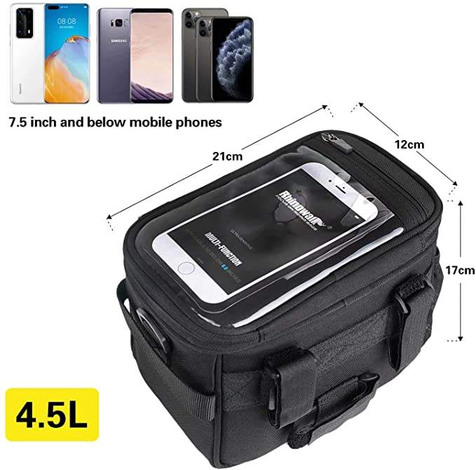 Custom Bike Lenkertasche Wasserdichte Fahrrad Fronttasche Kühler wärmeisolierte Kameratasche Handtasche Handyhalter