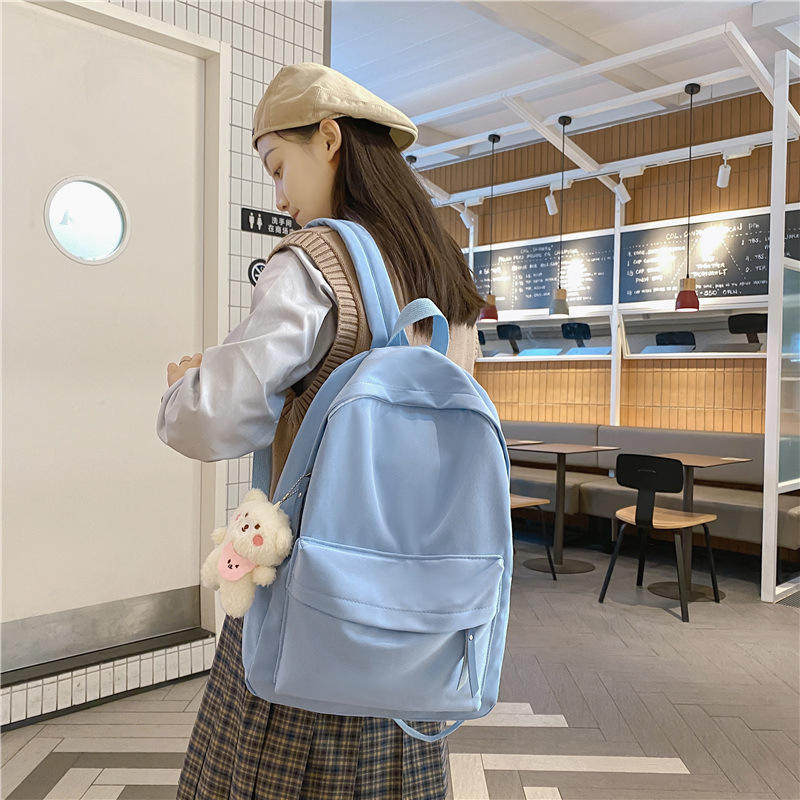 Recycling-Reiserucksack mit individuellem Logo, wasserdichte Büchertasche für Damen und Herren, leichter, lässiger Tagesrucksack