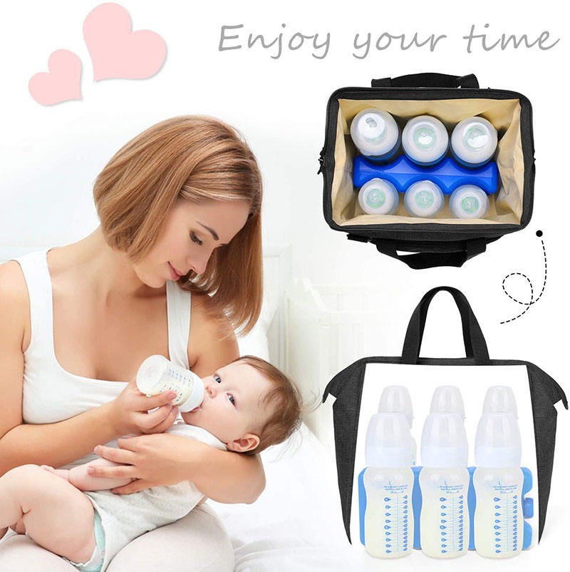 Wasserdichte, isolierte Thermo-Reisekühltasche für Muttermilch und Flaschenset