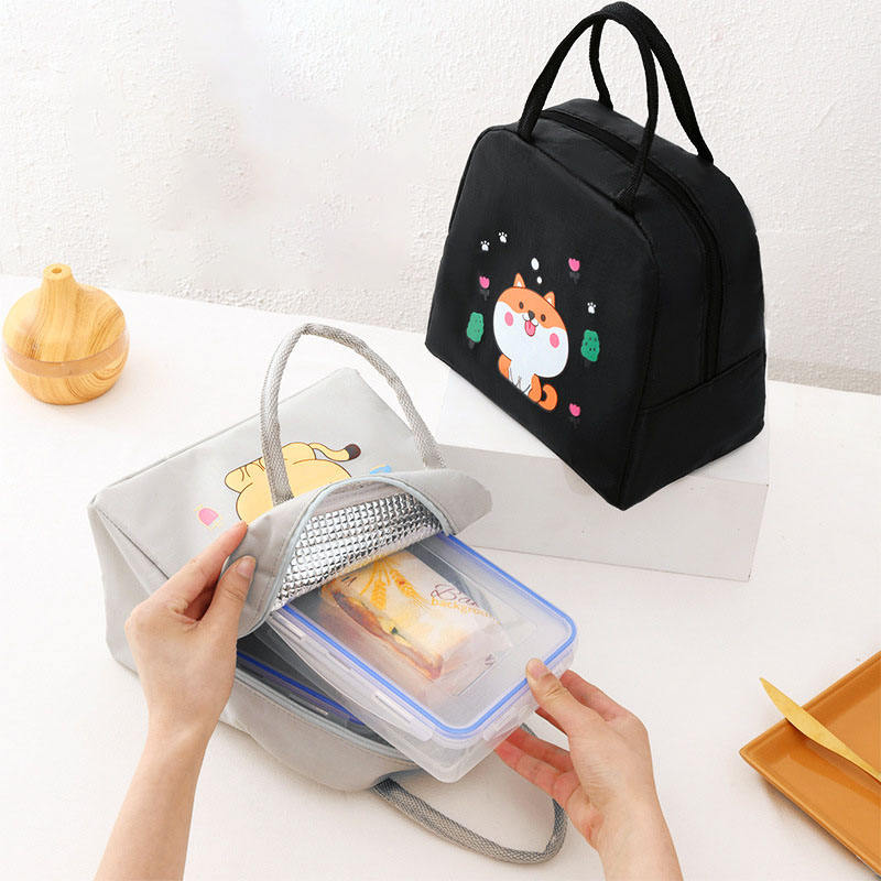 Tragbare Büro-Oxford-Gewebe-kundenspezifische Logo-Milch-Thermokühltasche-isolierte Mittagessen-Taschen für Schulkinder-Lebensmittelisolierung