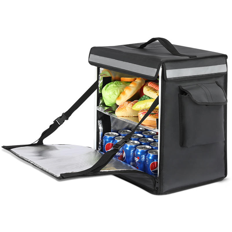 Neue, übergroße Kühltasche, isolierte Einkaufsreise-Wärmeisoliertasche, auslaufisolierte, kühlere Lunchkorbtasche