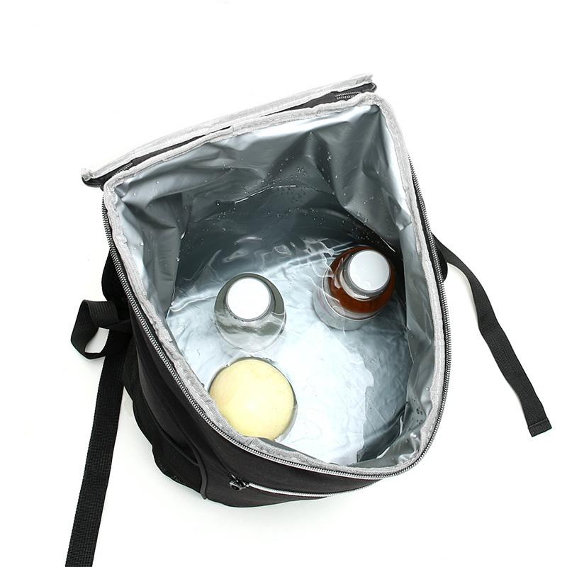 Einfarbige Kühler-Rucksack-Taschen, isolierte Tasche mit wasserdichtem PEVA-Material