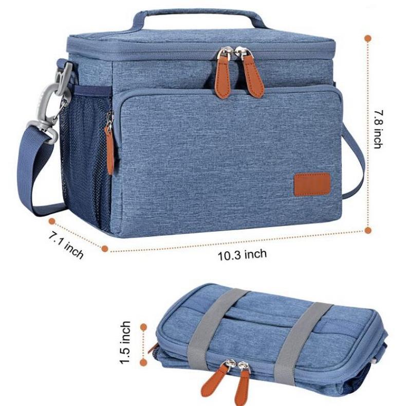 RPET große Bierdosen-Wärmeisolierungstaschen reisen tragbar nützliche Schullebensmittel-Kühltasche isoliert für Picknick