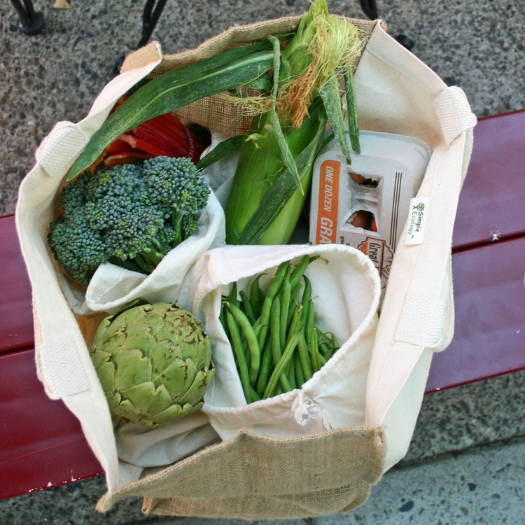 Benutzerdefinierte Leinwand Wiederverwendbare Lebensmitteleinkaufshandtasche Jute-Einkaufstasche Recyceln Sie faltbare Jute-Einkaufstasche