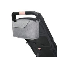 Travel Universal Baby Snack Tablett vorne Veganes Leder Autositz Kinderwagen Organizer Big Bag