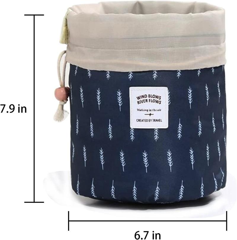 Großhandel fertigen Make-up-Reise-Toilettenartikel Kordelzug-Kosmetiktasche-kundenspezifische Logo-Kosmetik-Verpackungsbeutel besonders an
