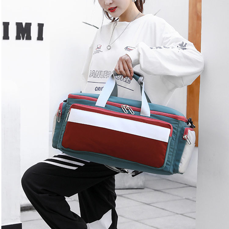 Frau Damenmode über Nacht Stoffschuhe Aufbewahrungsgepäcktaschen tragen Sport benutzerdefinierte Sporttasche Duffle Bag Reisen
