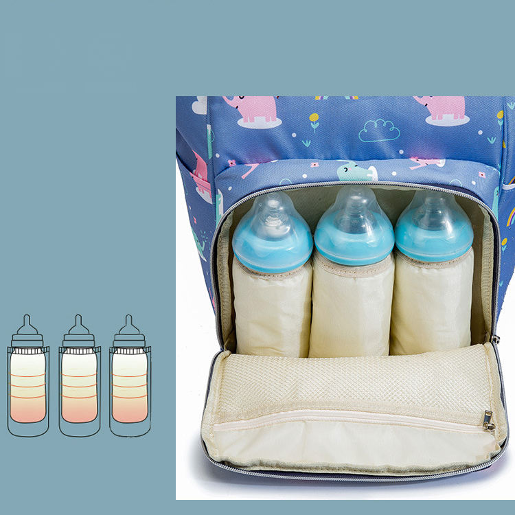 Wickeltasche mit Wickelstation, faltbares Reise-Babybett, Baby-Rucksack, multifunktional, große Kapazität, tragbar