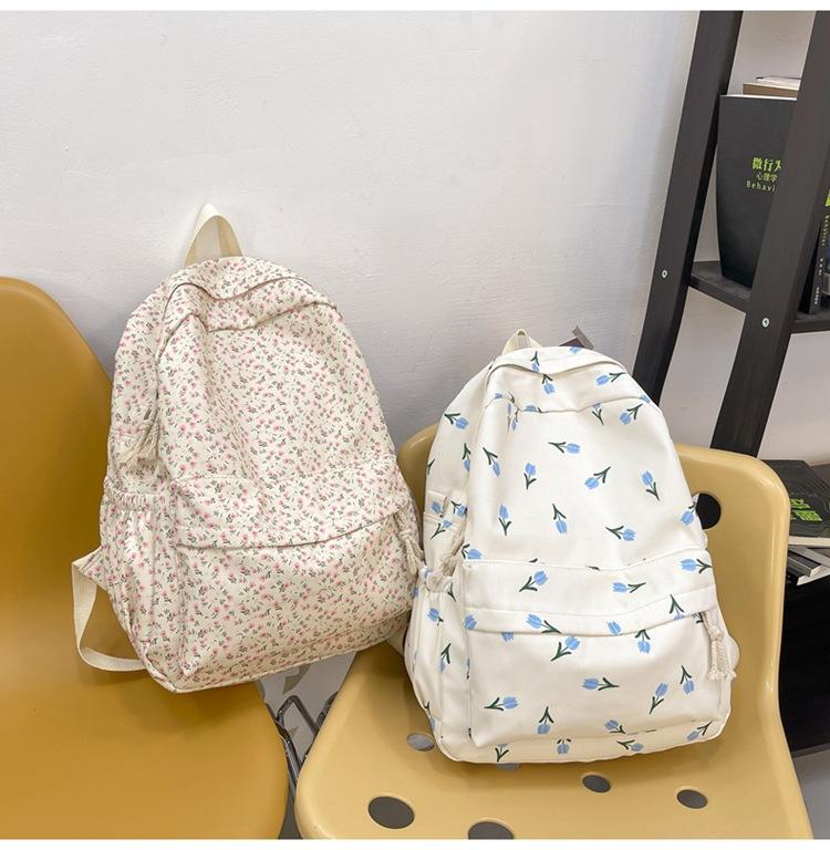 Neue Mädchen Blumenrucksack Schultasche große College Student Computer Reiserucksack High School Rückentasche