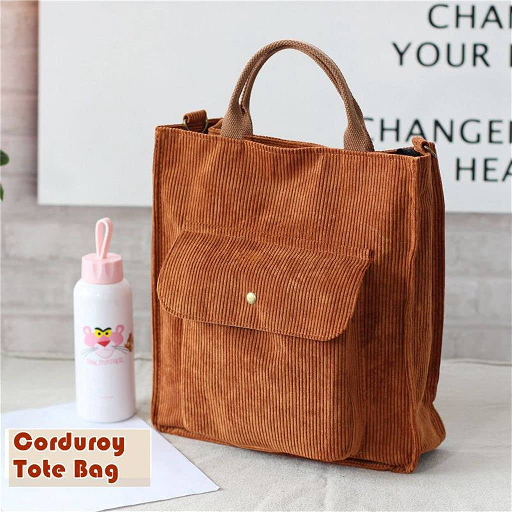 Damen Cord Umhängetasche Lässige Umhängetasche Cord Messenger Hobo Bag Handtasche Tote Travel Purse