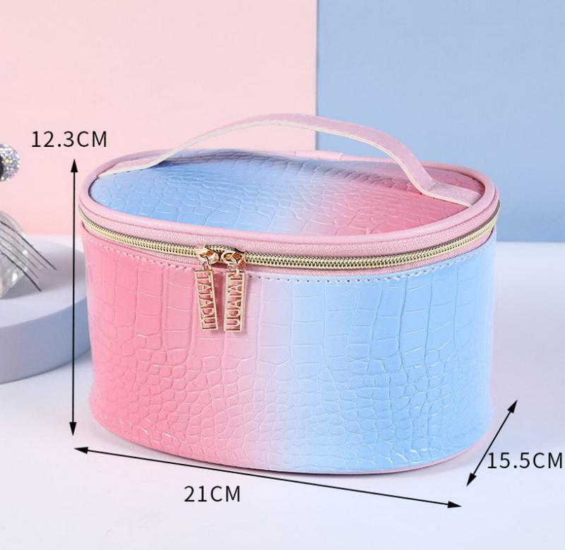 Luxus-PU-Leder-Make-up-Taschen für Frauen, Reisen, Kulturbeutel, Make-up, Zug, Mädchen, Kosmetiktasche, Aufbewahrungstasche