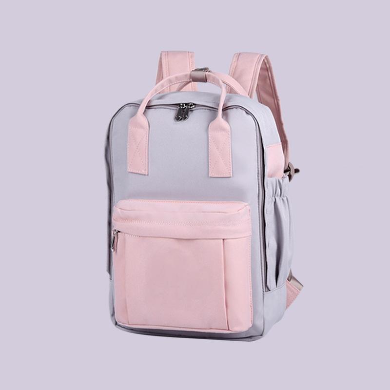Outdoor Travel Kontrastfarbe Schulrucksack Taschen Laptop Rucksack für 14 Zoll