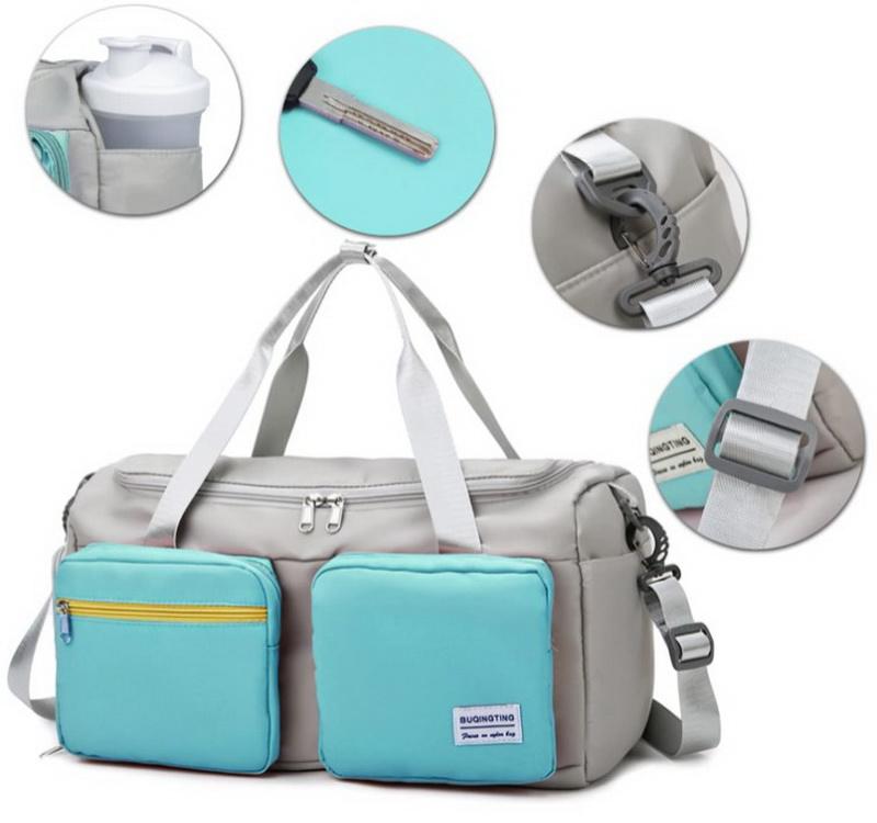 Neu gestaltete Custom Gym Travel Overnight Duffle Bags Frauen Yoga Dance Weekend Sport Seesack für Mädchen