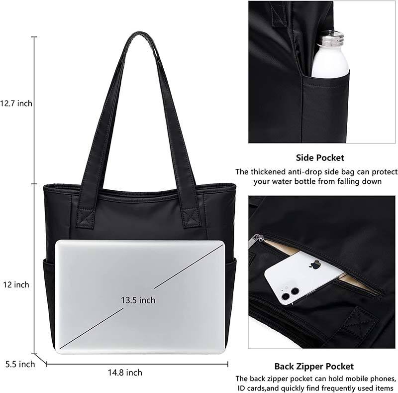 mode frauen benutzerdefinierte sublimationsdruck logo einkaufstasche handtasche große reise umhängetasche mit laptopfach