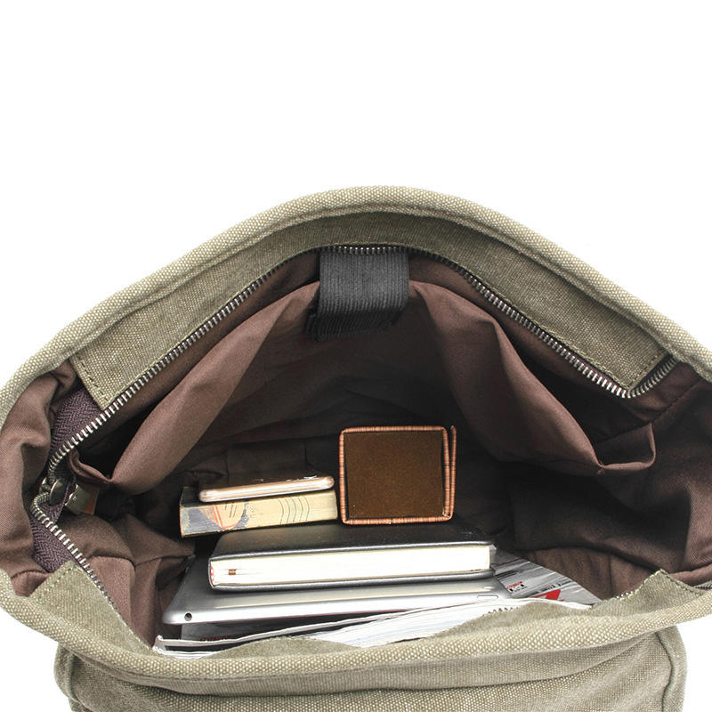 Große Kapazität Hochwertiger, individueller Schulrucksack Canvas-Reisetasche ist wasserdicht mit Tragegriffen