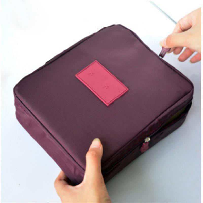 Kosmetik-Reisetasche mit Reißverschluss im Großhandel, Make-up-Tragetasche, Mini-Verpackungswürfel-konforme Tasche, Kulturbeutel-Organisator Cus