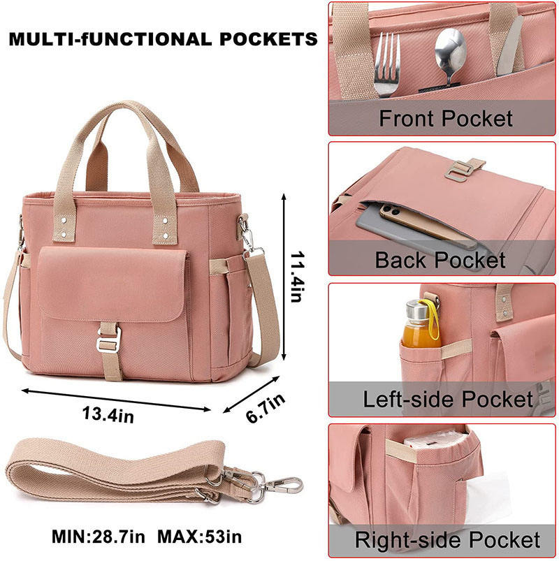 Thermo-Picknicktasche mit großem Fassungsvermögen, Kühltasche zur Aufbewahrung von Lebensmitteln für die Familie, isolierte Eiskühltaschen für Frauen und Männer im Freien
