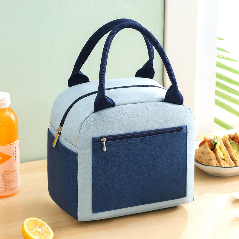Best Welcome Fashion Isolierte Lunch Bag Aluminiumfolie Thermo-Eis-Kühltaschen für Schulkinder mit Griff