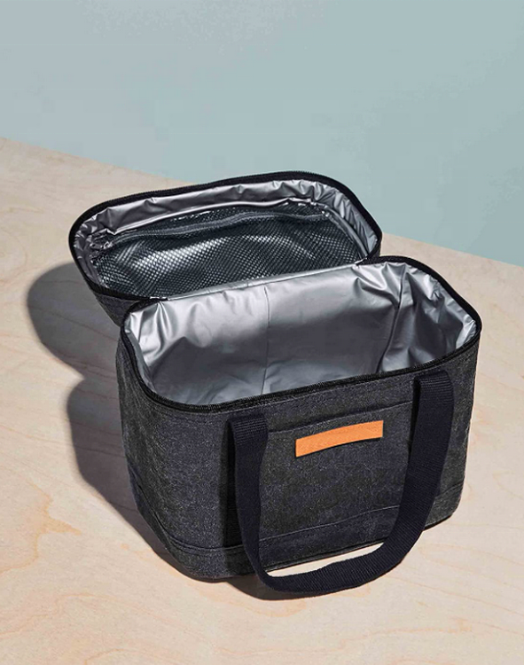 Wasserdichte Lunch-Kühltaschen aus Kraftpapier, wärmeisolierte Reise-Camping-Tote-Lunch-Taschen für Schulkinder