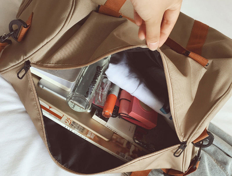 Reisetaschen für die Nacht mit personalisiertem Etikett, Reisetasche aus Oxford, Reisetasche für Damen, Wochenendtaschen