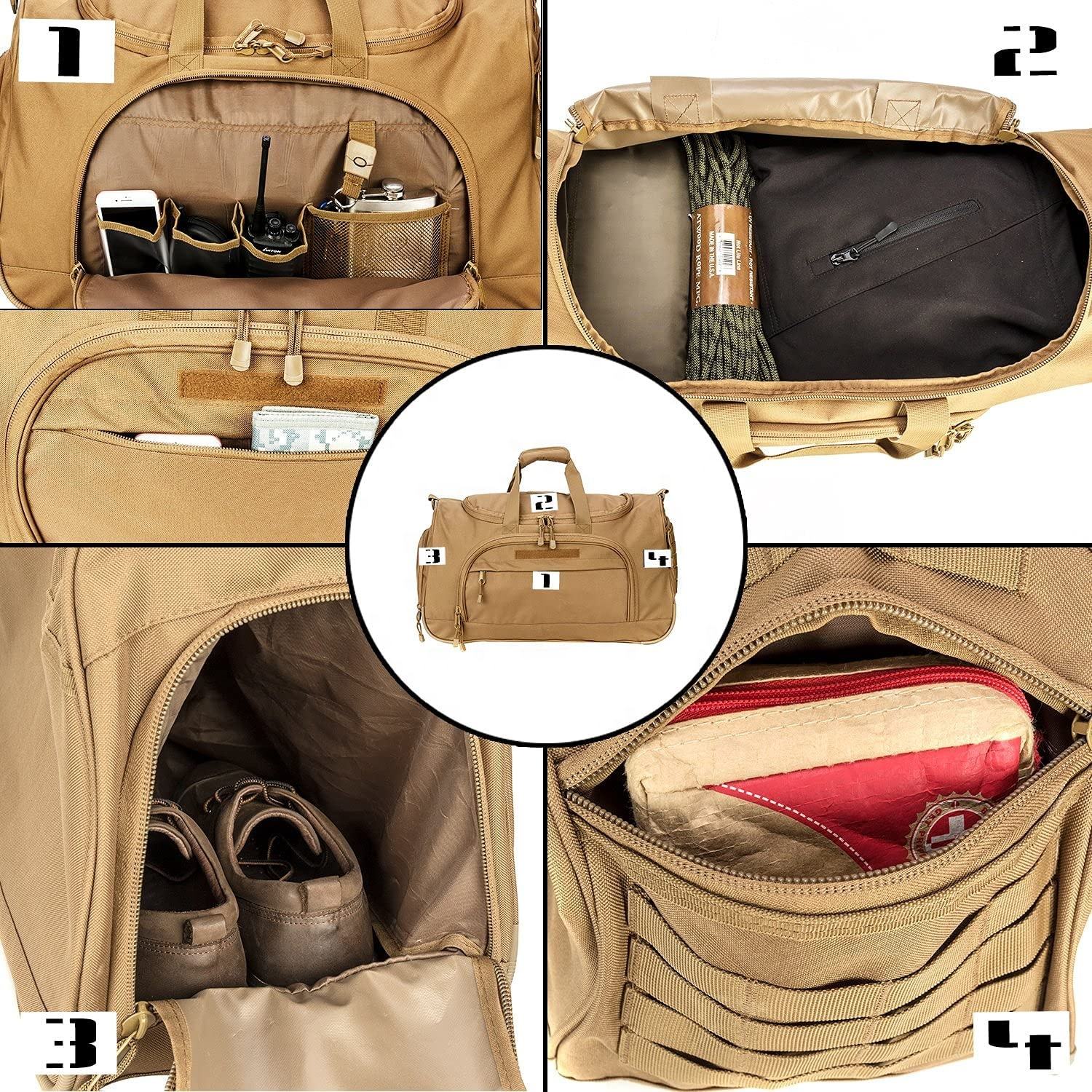 Reise-Seesack mit Schuhfach Packbarer Wochenend-Seesack für Männer Frauen Wasserdicht und reißfest