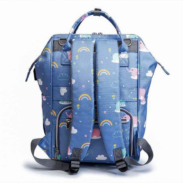 Wickeltasche Rucksack mit Wickelstation Tragbare Babytasche Faltbarer Babybettrucksack Reisewasserdichte Große Reisetasche mit