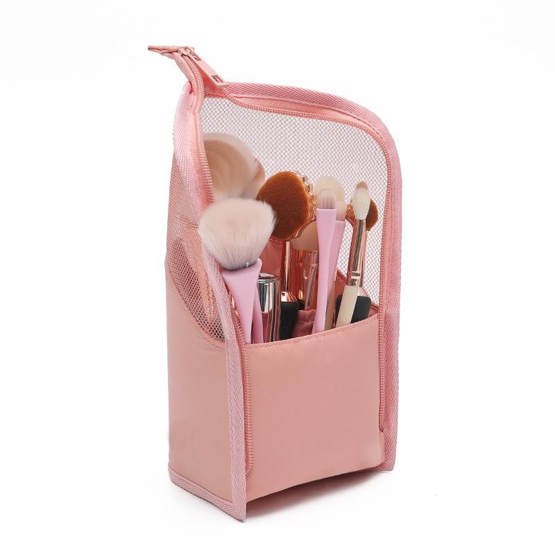 Neue Art von Kosmetik-Make-up-Taschen Make-up-Pinsel-Organizer-Tasche mit Mesh