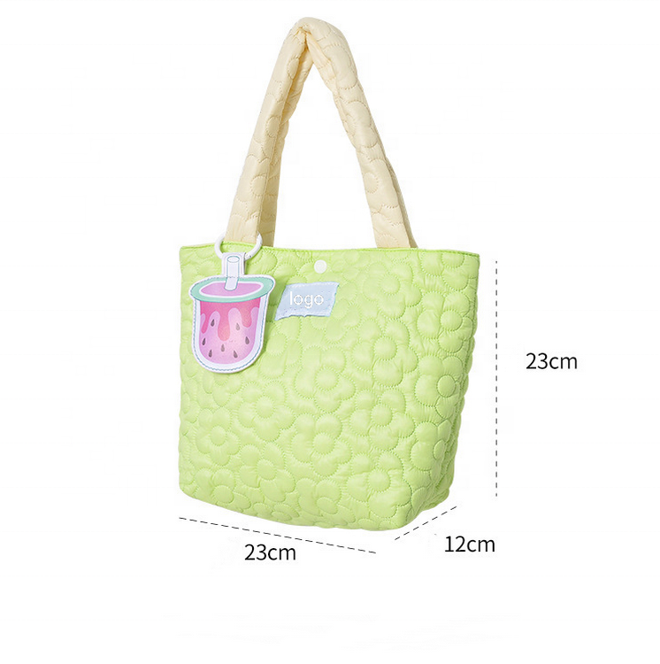 Puffer-Einkaufstasche für Frau, leichte Tarnung, Gilr-Handtasche, Winter-Damen, benutzerdefinierte, geschwollene Einkaufstasche