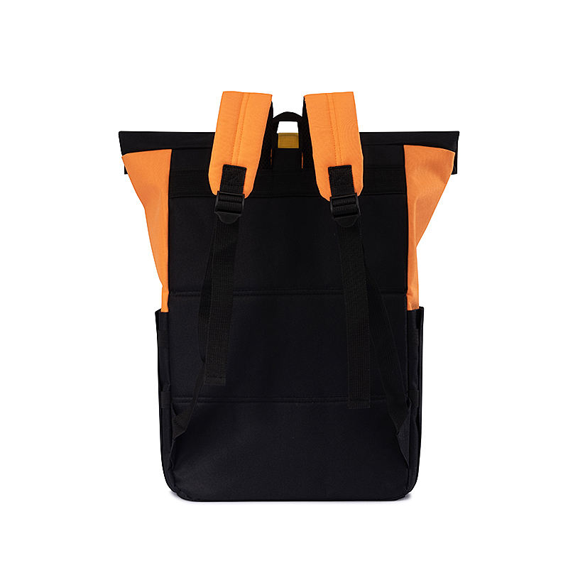 Hochwertiger, umweltfreundlicher, recycelter RPET-Stoff, College-Schule, Freizeit, Designer-Laptop-Rollrucksack zum Aufrollen