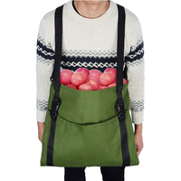 Obsternte, zusammenklappbare Gartenschürze, Obstpflücktasche für Gartengemüse, Obst, Freier Arm und Hand